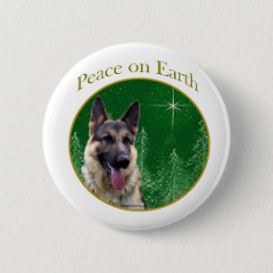 Bóton Redondo 5.08cm Paz de german shepherd