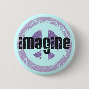 Bóton Redondo 5.08cm Paz - imagine a paz