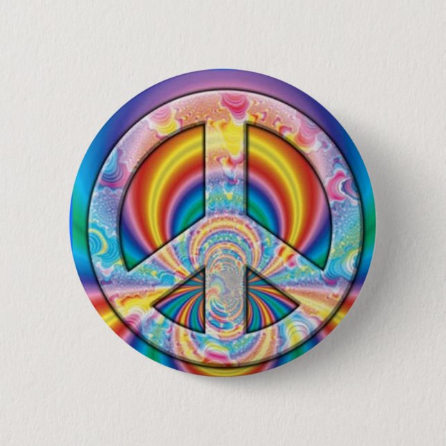 Bóton Redondo 5.08cm paz - personalizada (Frente)