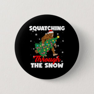 Bóton Redondo 5.08cm Pé Grande Esmagando Através Do Sasquatch Chri Da N