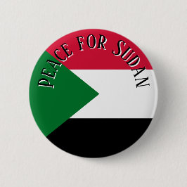 Bóton Redondo 5.08cm Peace for Sudan Button Pin  Solidarity & Awareness