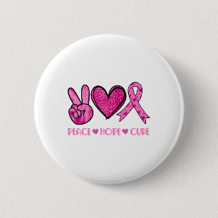Bóton Redondo 5.08cm Peace Hope Cure Breve Breheit Familiar de Consciên
