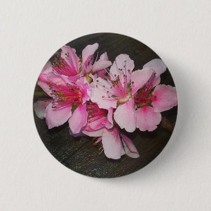Bóton Redondo 5.08cm Peach Blossoms
