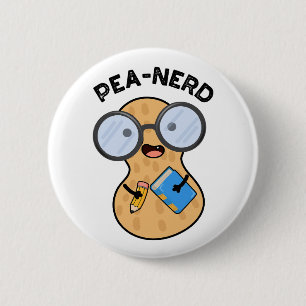 Bóton Redondo 5.08cm Peão-nerd Engraçado, Nerd-de-amendoim