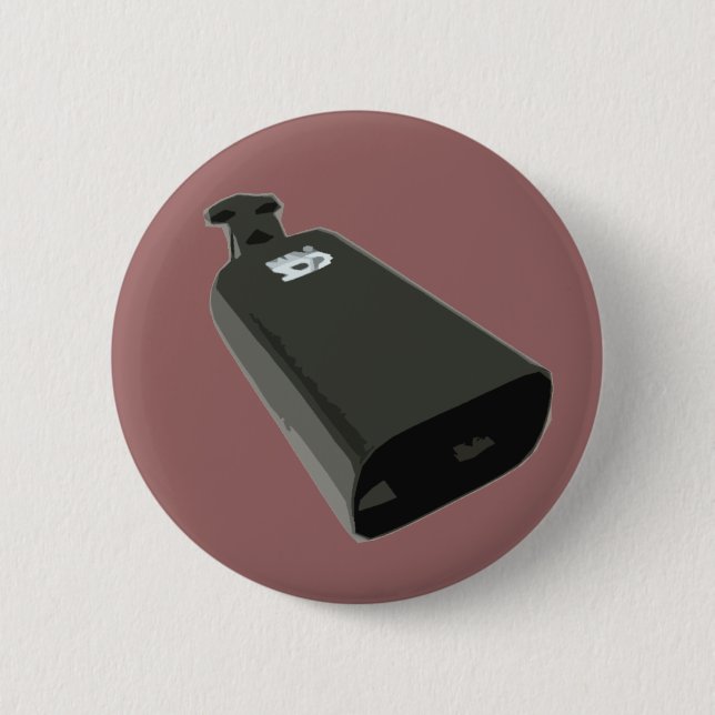 Bóton Redondo 5.08cm Pedaços sim, eu jogo o Cowbell! (Frente)