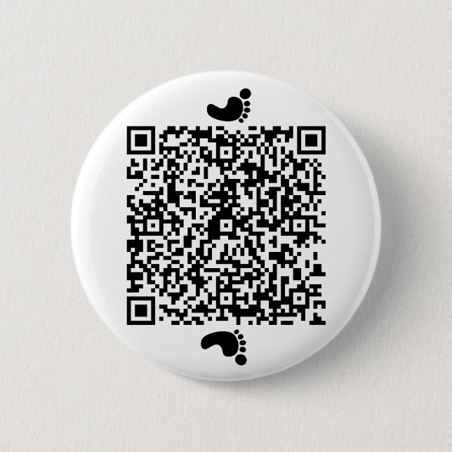 Bóton Redondo 5.08cm Pegadas na lua (Frente)