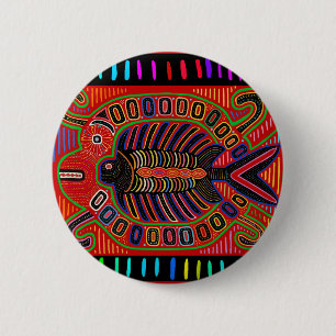 Bóton Redondo 5.08cm Peixes Voadores Indianos de Mola