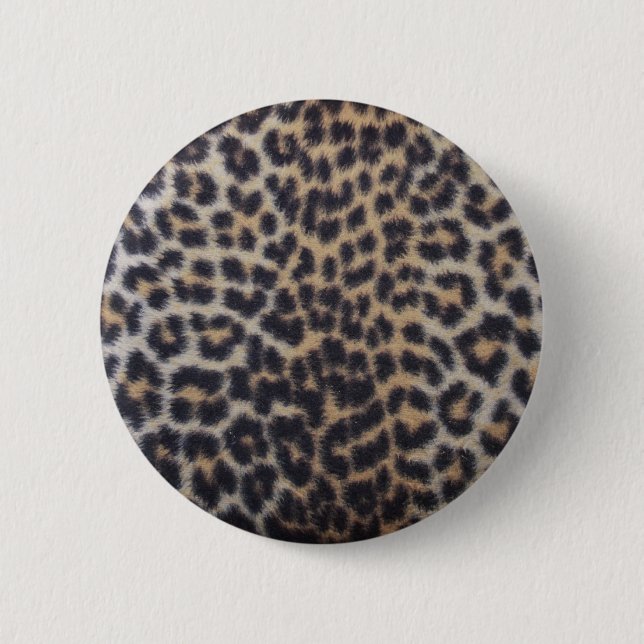 Bóton Redondo 5.08cm Pele do leopardo (Frente)
