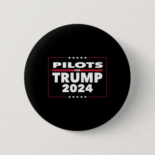 Bóton Redondo 5.08cm Pelo Trump 2024 Presidente Republicano Pilotos