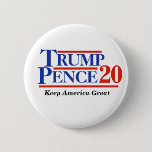 BÓTON REDONDO 5.08CM PENA DE TRUMP 2020