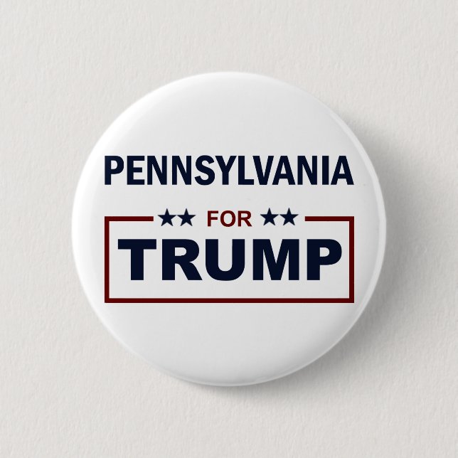 Bóton Redondo 5.08cm Pensilvânia para o trunfo (Frente)