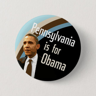 Bóton Redondo 5.08cm Pensilvânia para Obama