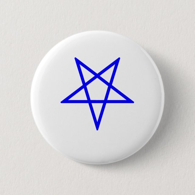 Bóton Redondo 5.08cm Pentagram azul invertido (Frente)