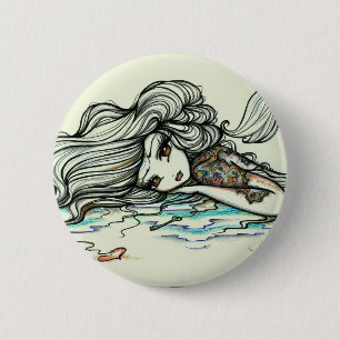 Bóton Redondo 5.08cm Perfurador da fantasia da fada do tatuagem do mapa