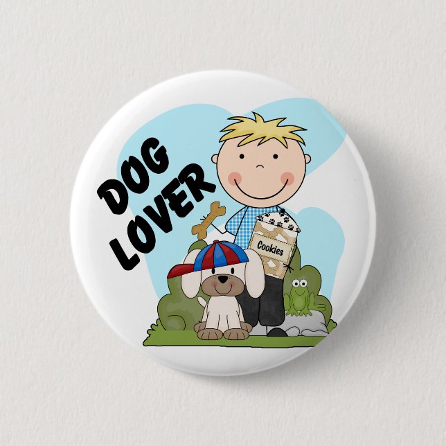 Bóton Redondo 5.08cm Persiga camisas e presentes louros do menino T do (Frente)