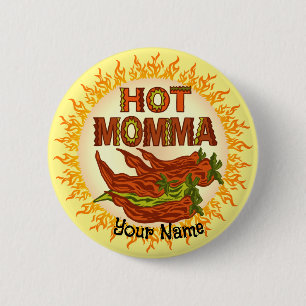 Bóton Redondo 5.08cm Personalização da Hot Momma