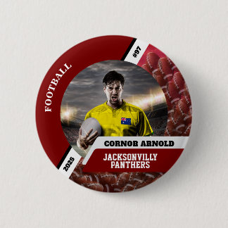 Bóton Redondo 5.08cm Personalized photo sports button/pin football butt