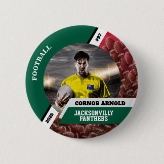 Bóton Redondo 5.08cm Personalized photo sports button/pin football butt