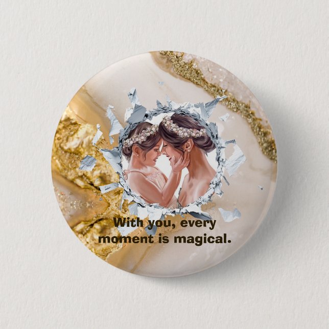 BÓTON REDONDO 5.08CM PERSONILIZE TEXT AND PICTURE  (Frente)