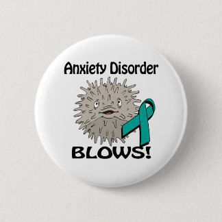 Bóton Redondo 5.08cm Perturbação de Ansiedade Provoca Design de Consciê