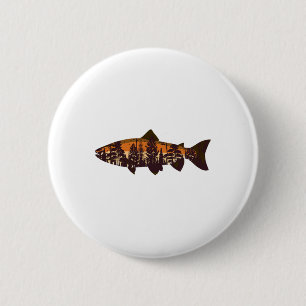 Bóton Redondo 5.08cm Pesca com Mosca de Truta Floresta Natureza Vida Se