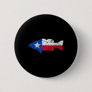 Bóton Redondo 5.08cm Pesca de Boca Pequena da Bandeira do Texas