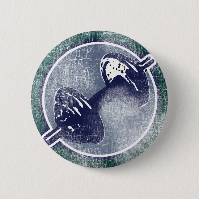 Bóton Redondo 5.08cm Peso da malhação GYM (Frente)