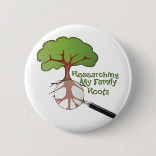 Bóton Redondo 5.08cm Pesquisando minhas Raízes Familiares