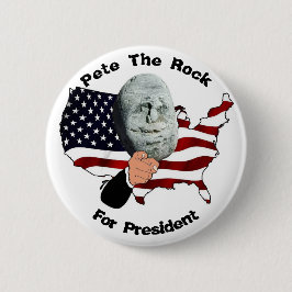 Bóton Redondo 5.08cm Pete para Presidente Button