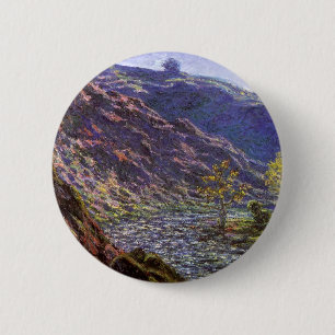 Bóton Redondo 5.08cm Petite Creuse, Luz do Sol por Claude Monet