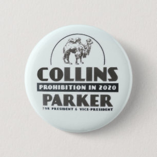 Bóton Redondo 5.08cm Phil Collins para Presidente 2020