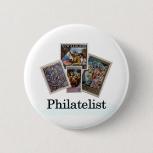 Bóton Redondo 5.08cm Philatelist 2
