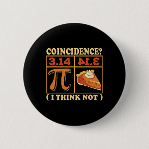 Bóton Redondo 5.08cm Pi 3.14 Pi Happy Pi Day Math Student