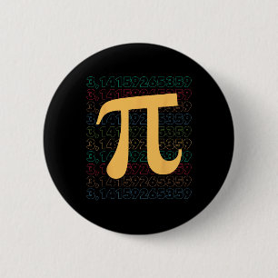 Bóton Redondo 5.08cm Pi Day 3.14 Professores De Ciências Da Matemática 