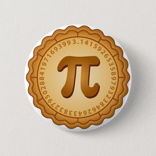 Bóton Redondo 5.08cm Pi Day, Celebre A Matemática! Botao (Frente)