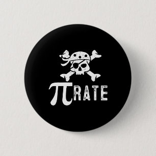 Bóton Redondo 5.08cm Pi Taxa Pi Dia Pi Pirata Professora De Matemática