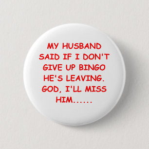 Bóton Redondo 5.08cm Piada do BINGO