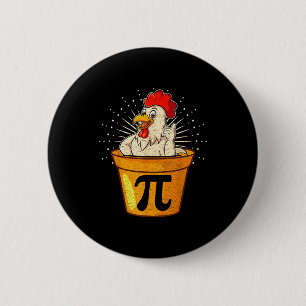 Bóton Redondo 5.08cm Piada engraçada de matemática da panela de frango