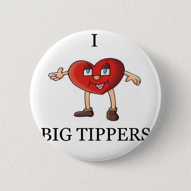 Bóton Redondo 5.08cm piada engraçada do garçonete (Frente)