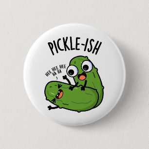 Bóton Redondo 5.08cm Piadas de Pickle Engraçadas e Chatinhas 