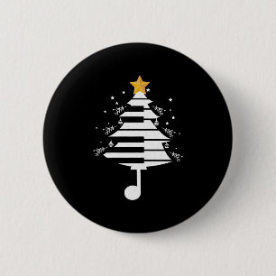 Bóton Redondo 5.08cm Piano Árvore de Natal Pianista Presente Musical
