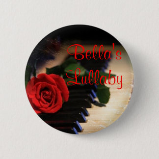 Bóton Redondo 5.08cm piano, 'canção de ninar de s