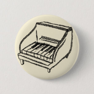 Bóton Redondo 5.08cm piano pequeno