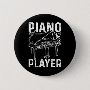 Bóton Redondo 5.08cm Piano Player