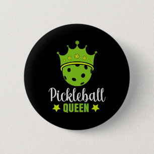 Bóton Redondo 5.08cm Pickleball Queen Funny Pickle Queen