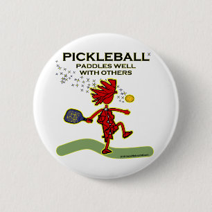 Bóton Redondo 5.08cm Pickleball rema bem com outro