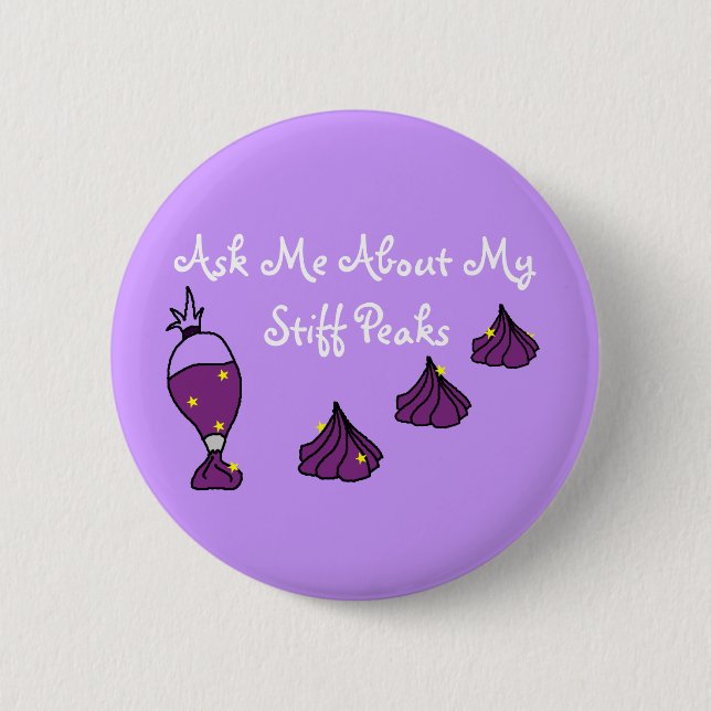 Bóton Redondo 5.08cm Picos duros no botão contínuo (Frente)