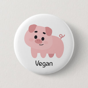 Bóton Redondo 5.08cm Pig Vegan