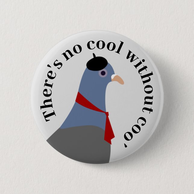 Bóton Redondo 5.08cm Pigeon (Frente)