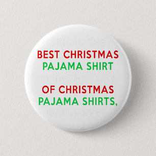 Bóton Redondo 5.08cm Pijama de Natal Trump - Coisa Engraçada